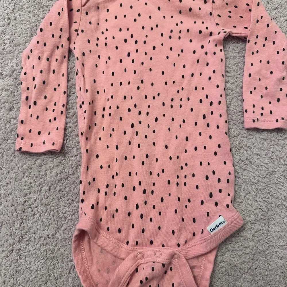 Gerber 12M Baby Girl Bundle Floral Rainbow 6pc